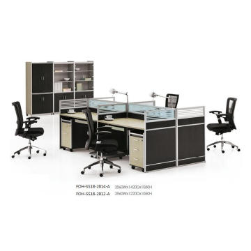 Moderne 4 Personen Workstation Schreibtisch Call Center Cubicles Design